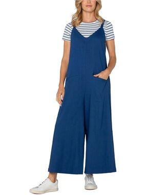 Liverpool Blue Wide-Leg Jumpsuit